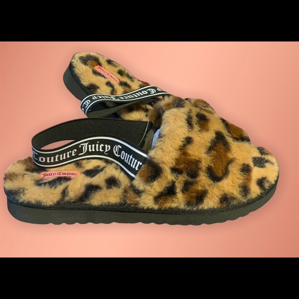 Stylish Leopard Juicy Couture Strap Sandals